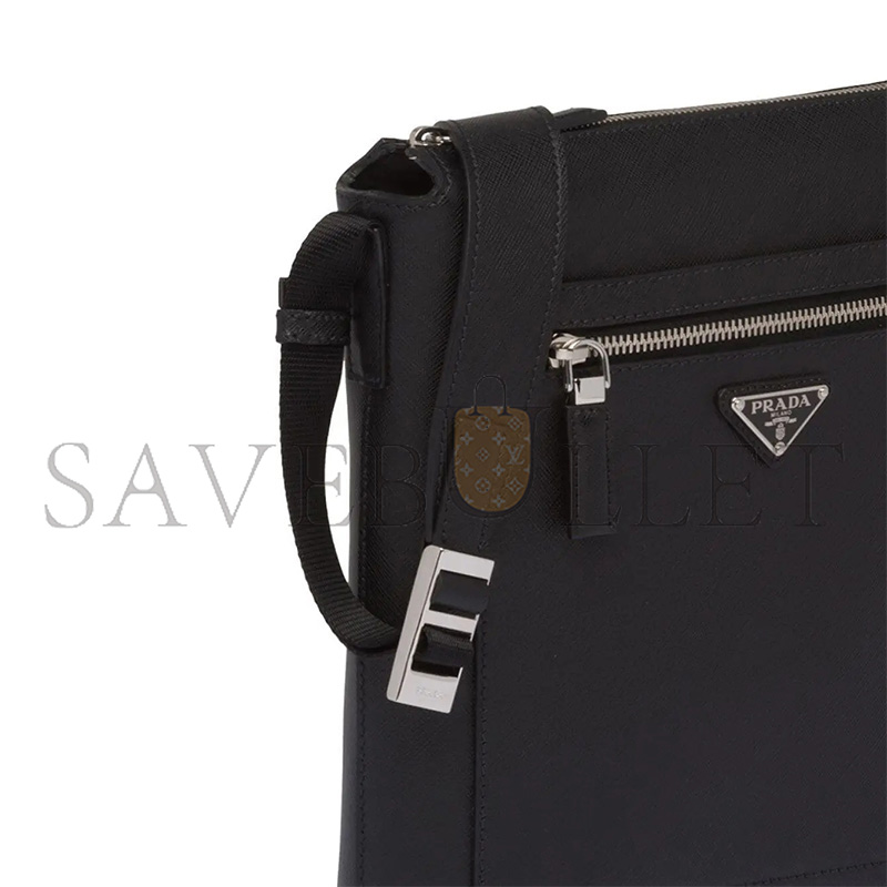 PRADA SAFFIANO LEATHER CROSSBODY BAG 2VG062 (27*26*7cm)